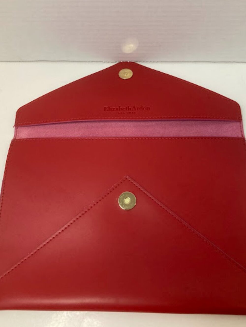 Elizabeth Arden New York Red Envelope Pouch